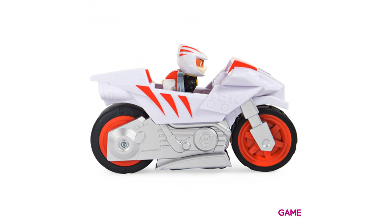 PAW Patrol , motocicleta de fricción Deluxe Moto Pups de Wildcat con función de caballito y figura-2