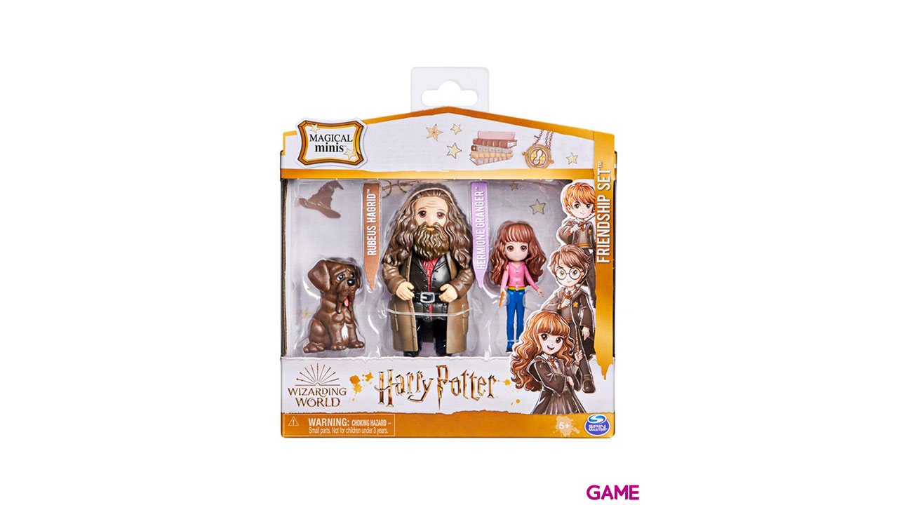 Blister figuras Hermione and Hagrid Harry Potter Wizarding World-0