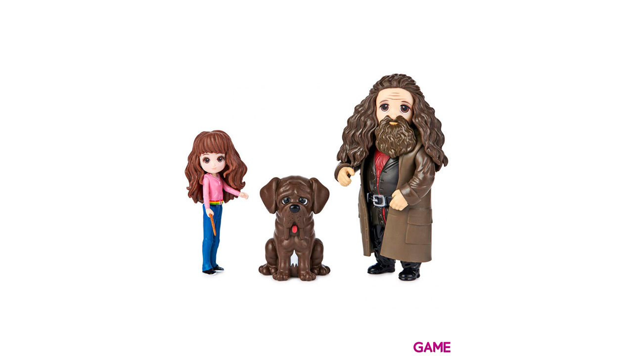 Blister figuras Hermione and Hagrid Harry Potter Wizarding World-1