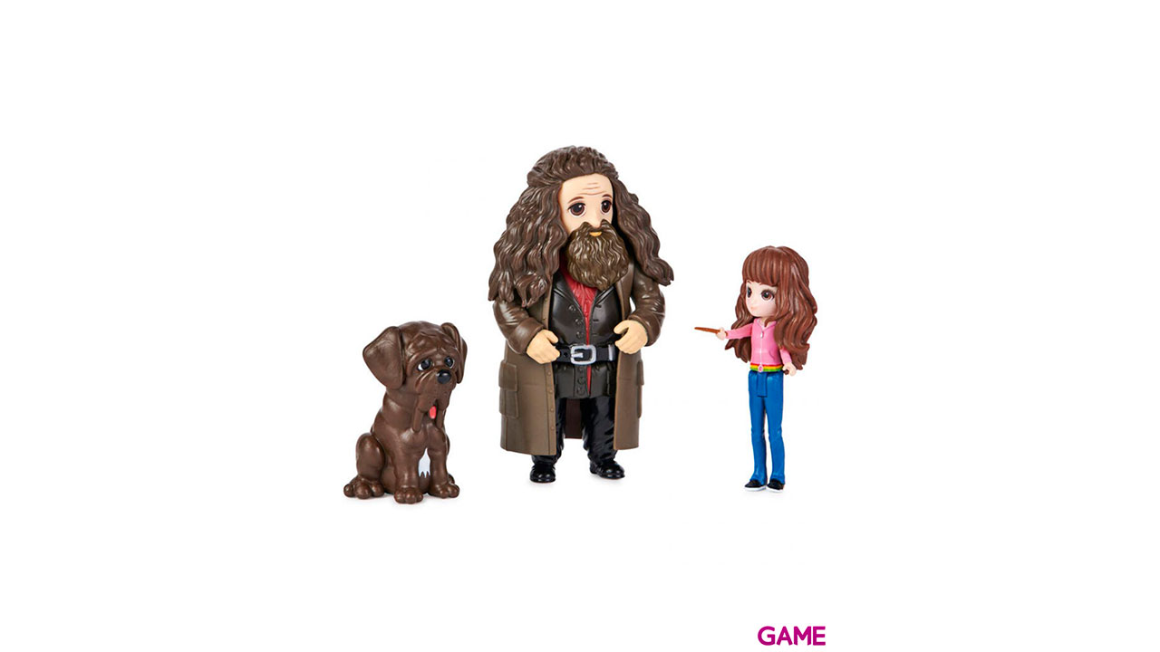 Blister figuras Hermione and Hagrid Harry Potter Wizarding World-2