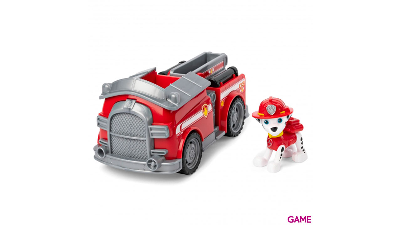 PAW Patrol , camión de bomberos de Marshall con figura coleccionable, para niños a partir de 3 años-1