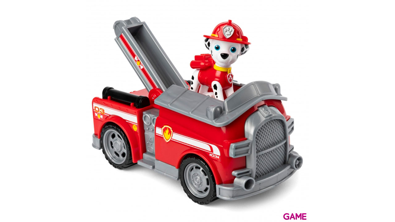 PAW Patrol , camión de bomberos de Marshall con figura coleccionable, para niños a partir de 3 años-2