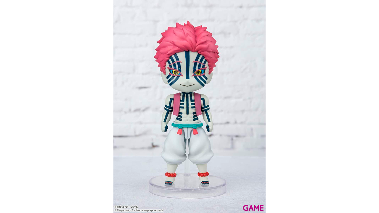 Figura Mini Figuarts Akaza Demon Slayer Kimetsu No Yaiba 10cm-3