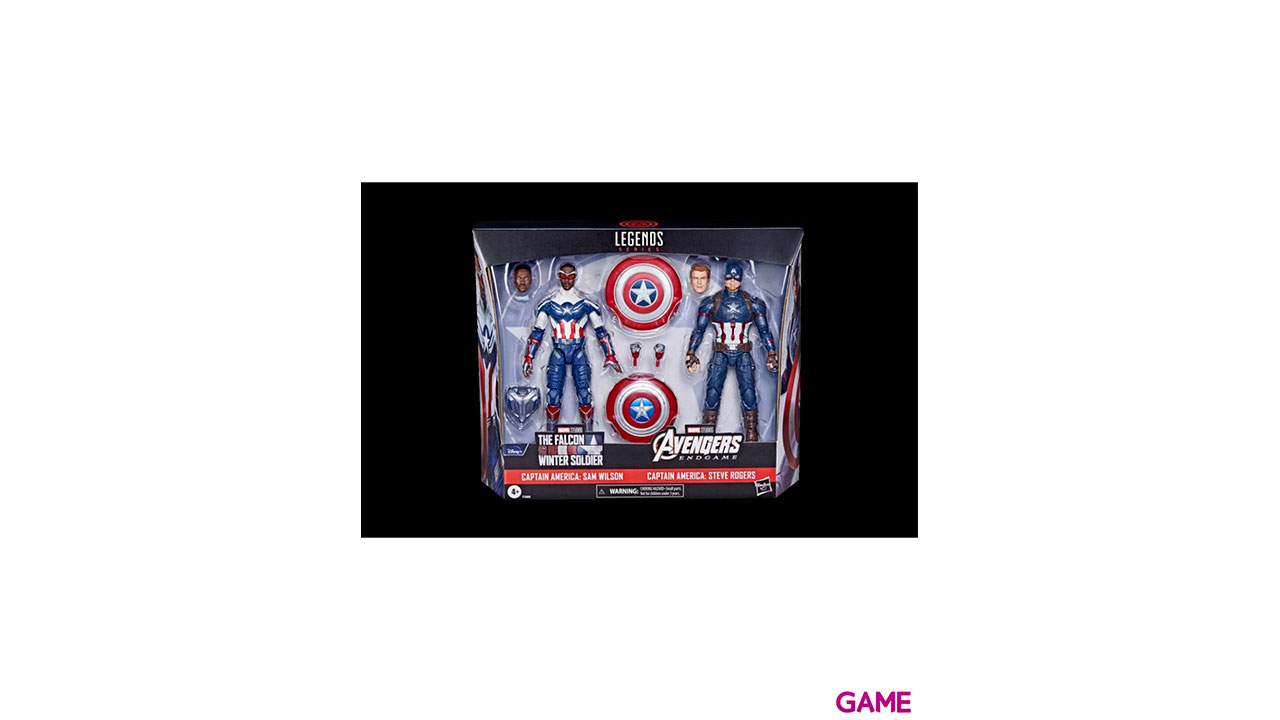Set 2 Figuras Sam Wilson and Steve Rogers Capitan America Marvel 15cm-3