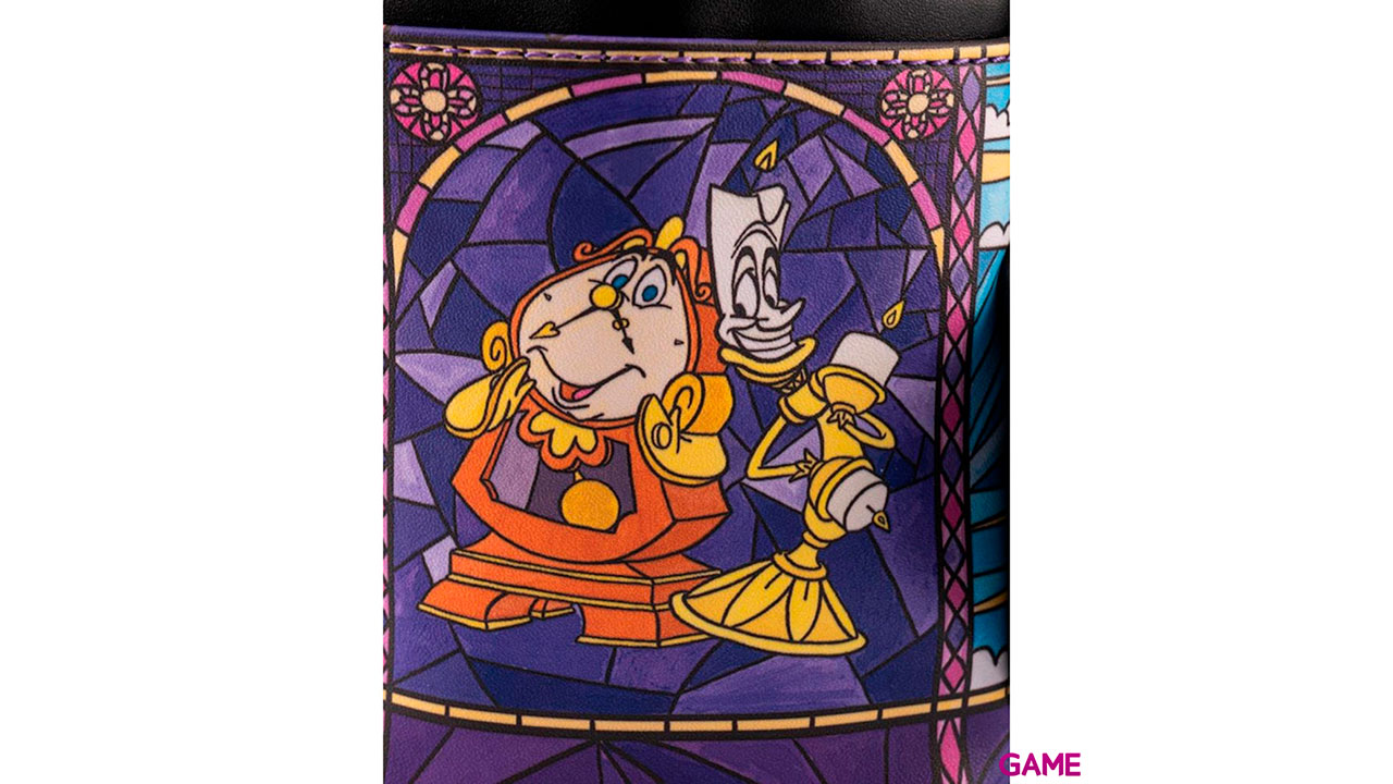 LoungeFly Castillo La Bella y La Bestia Disney 26cm - Mochila-3