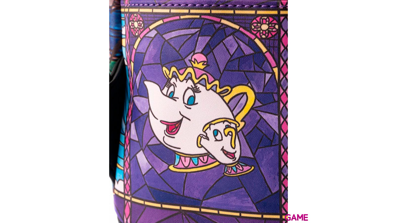 LoungeFly Castillo La Bella y La Bestia Disney 26cm - Mochila-4