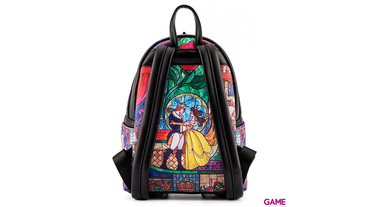 LoungeFly Castillo La Bella y La Bestia Disney 26cm - Mochila-5