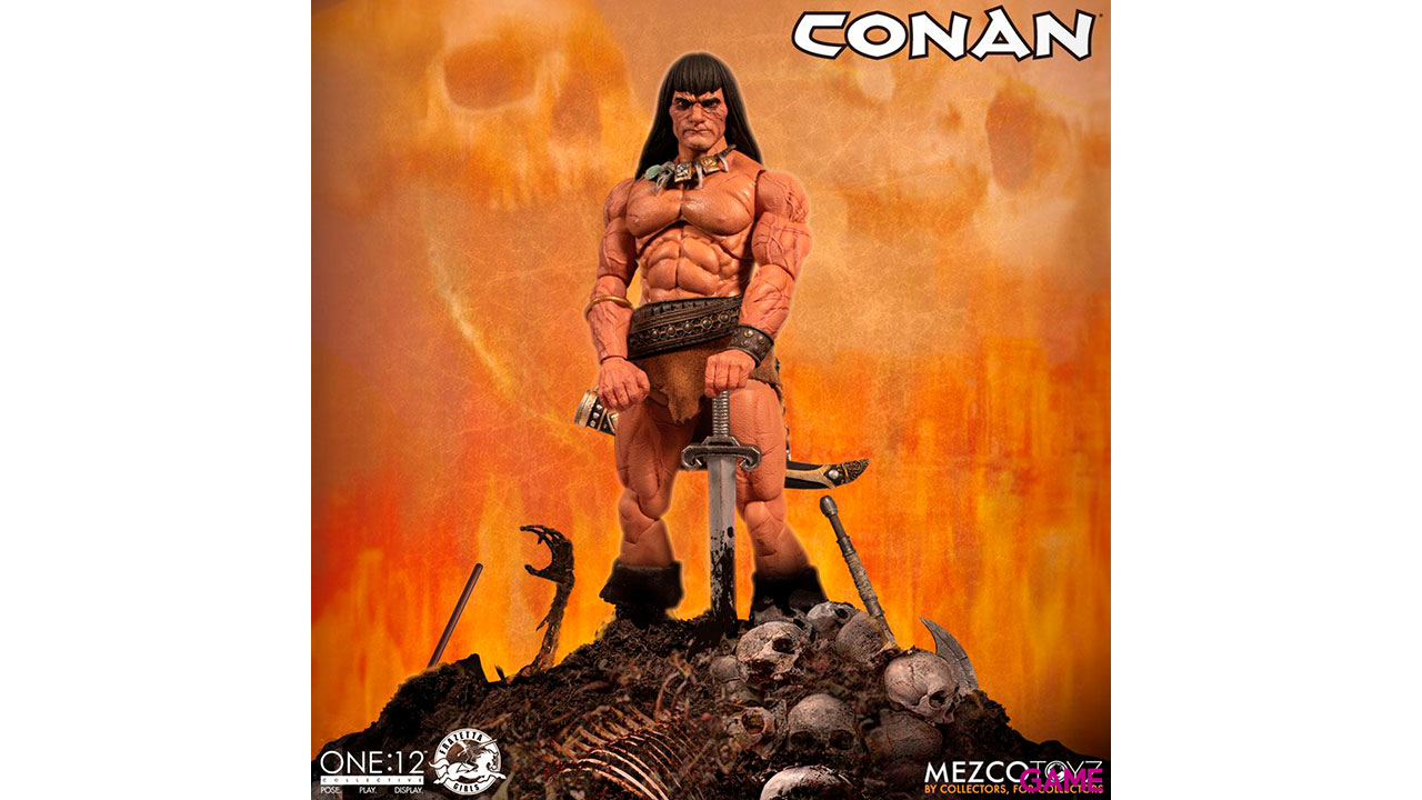 Figura articulada Conan El Barbaro 17cm-0