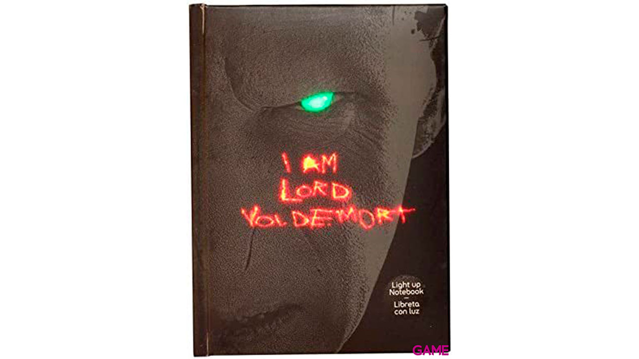 Cuaderno Lord Voldemort Harry Potter con luz-0