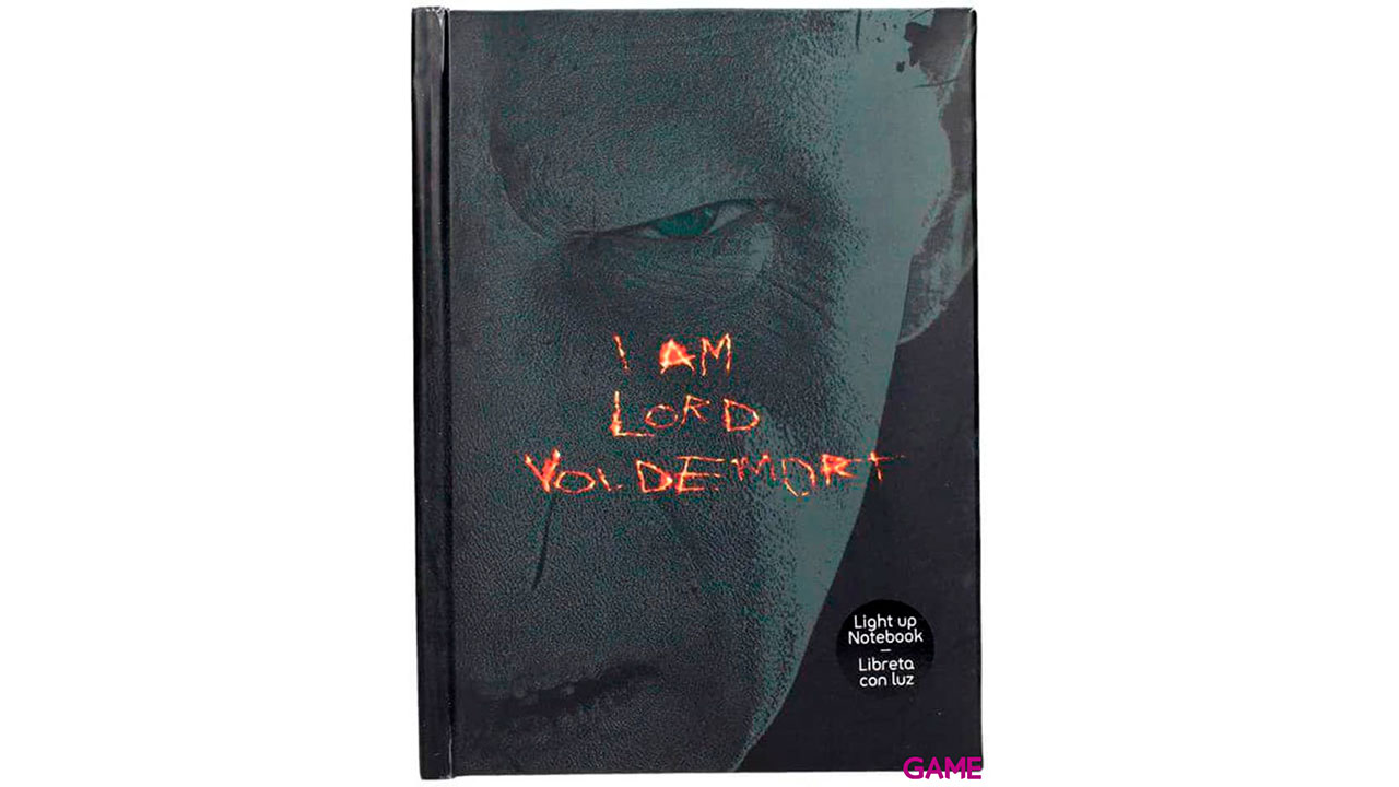 Cuaderno Lord Voldemort Harry Potter con luz-1