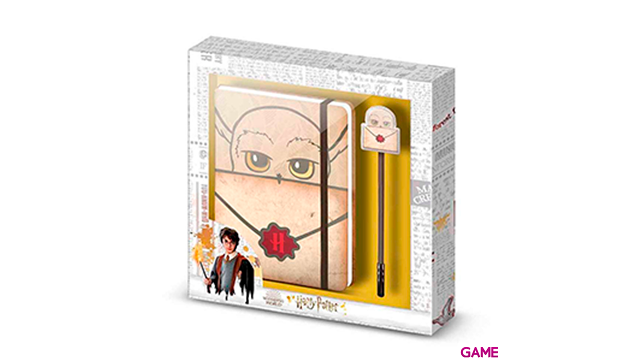 Set diario boligrafo Hedwig Harry Potter-1