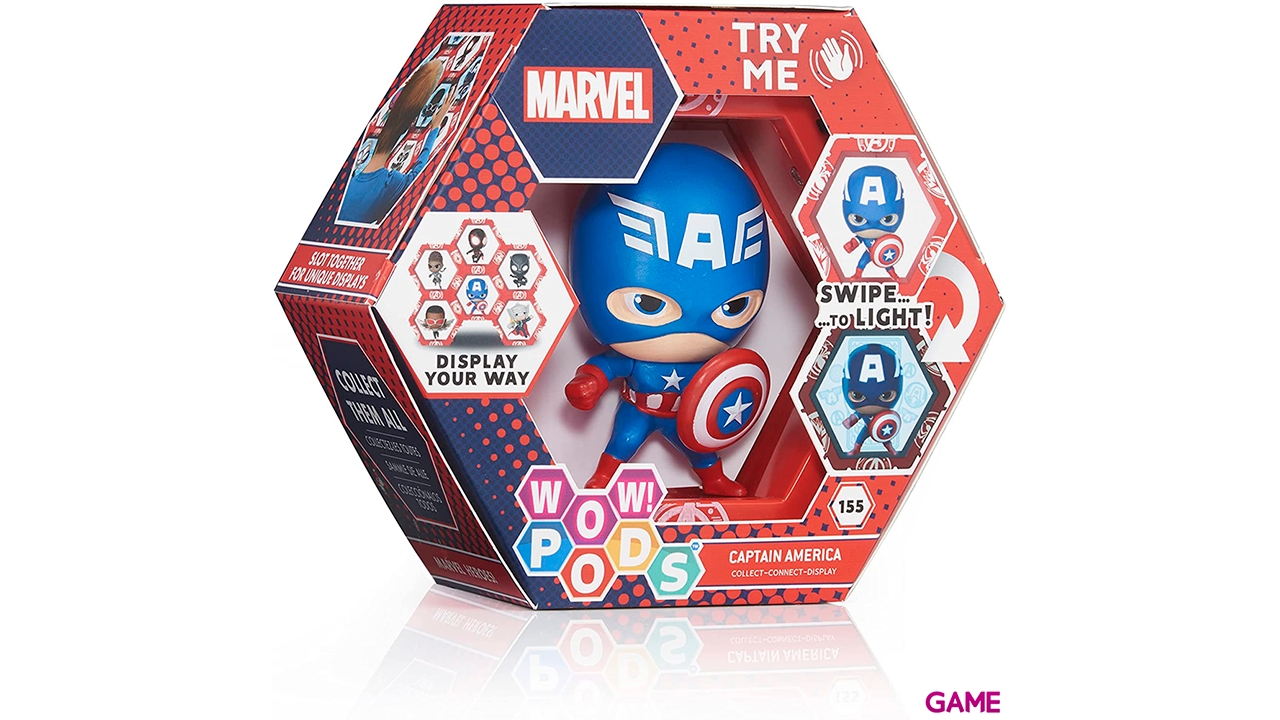 Figura led WOW POD Capitan America Marvel-3