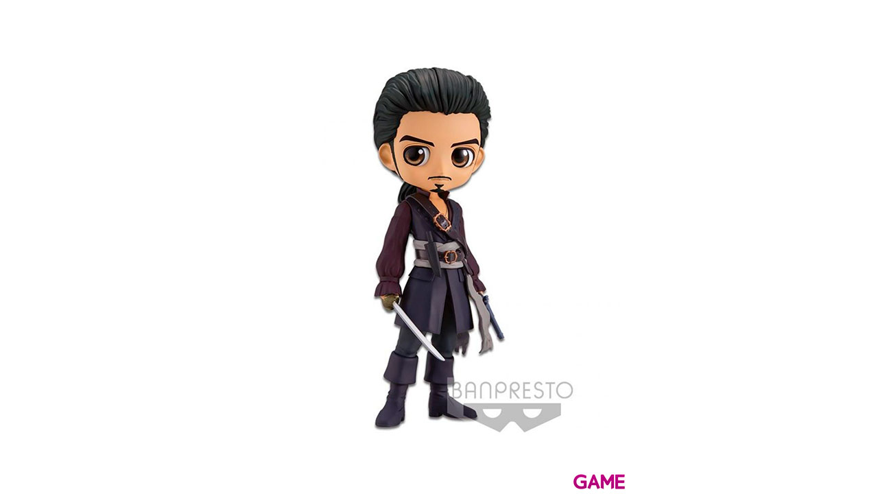 Figura Will Turner Piratas del Caribe Disney Q Posket B 14cm-0