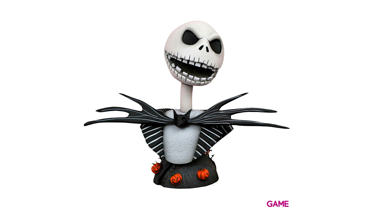 Busto 1 2 Jack Skellington Legends in 3D Pesadilla Antes de Navidad Disney 25cm-0