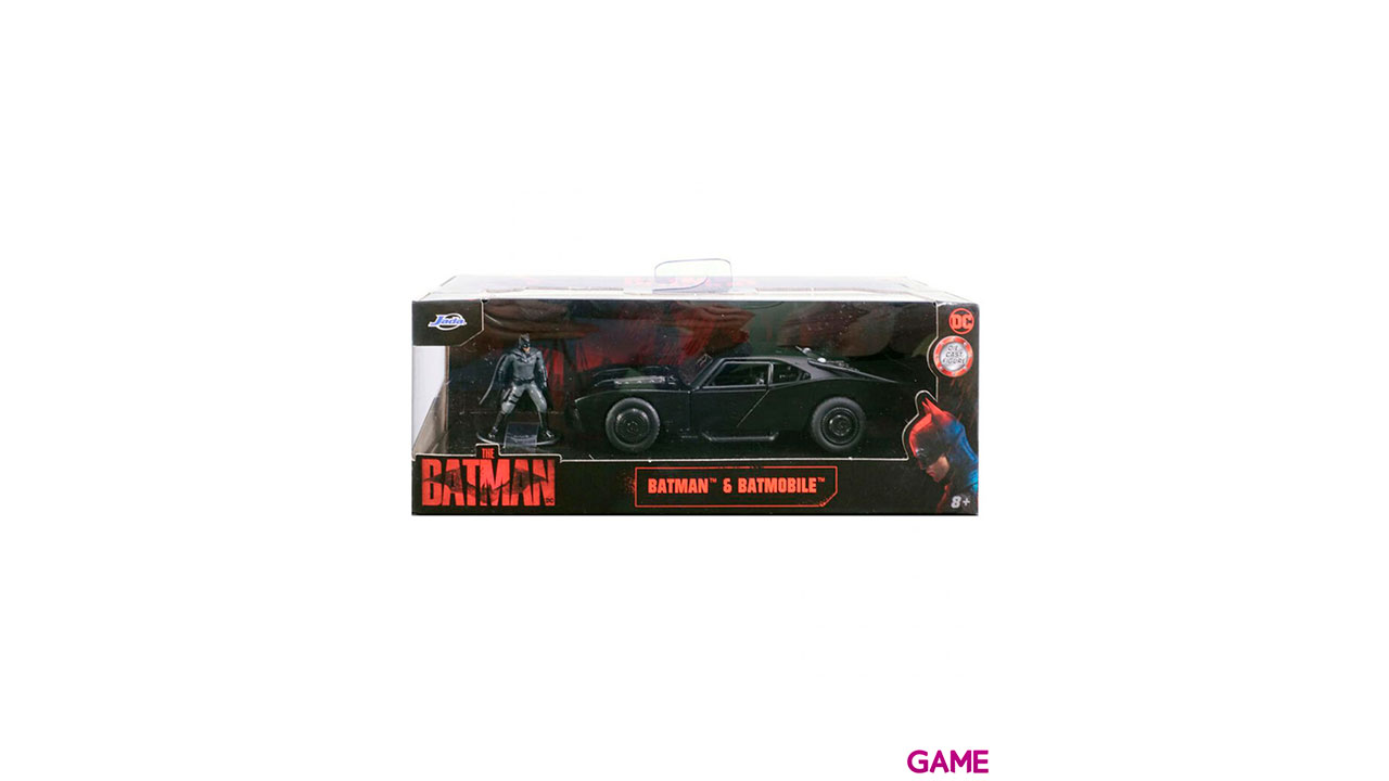 Set figura Batman coche Batmovil metal The Batman DC Comics-0