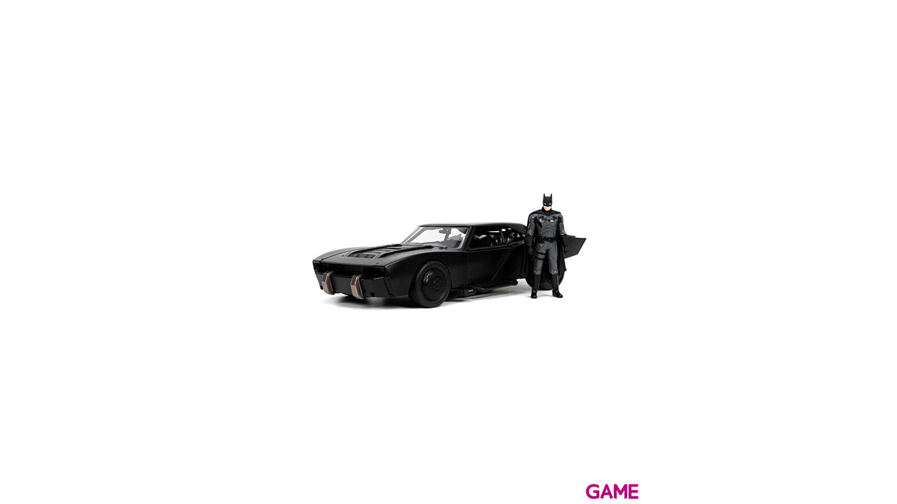 Set figura Batman coche Batmovil metal The Batman DC Comics-0