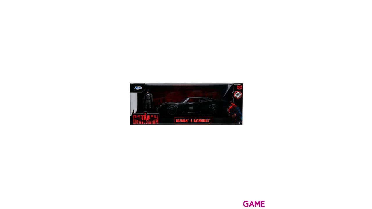 Set figura Batman coche Batmovil metal The Batman DC Comics-2