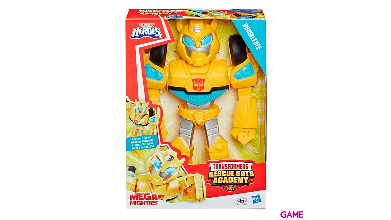 Figura Mega Mighties Bumbleblee Rescue Bots Academy Transformers 25cm-0
