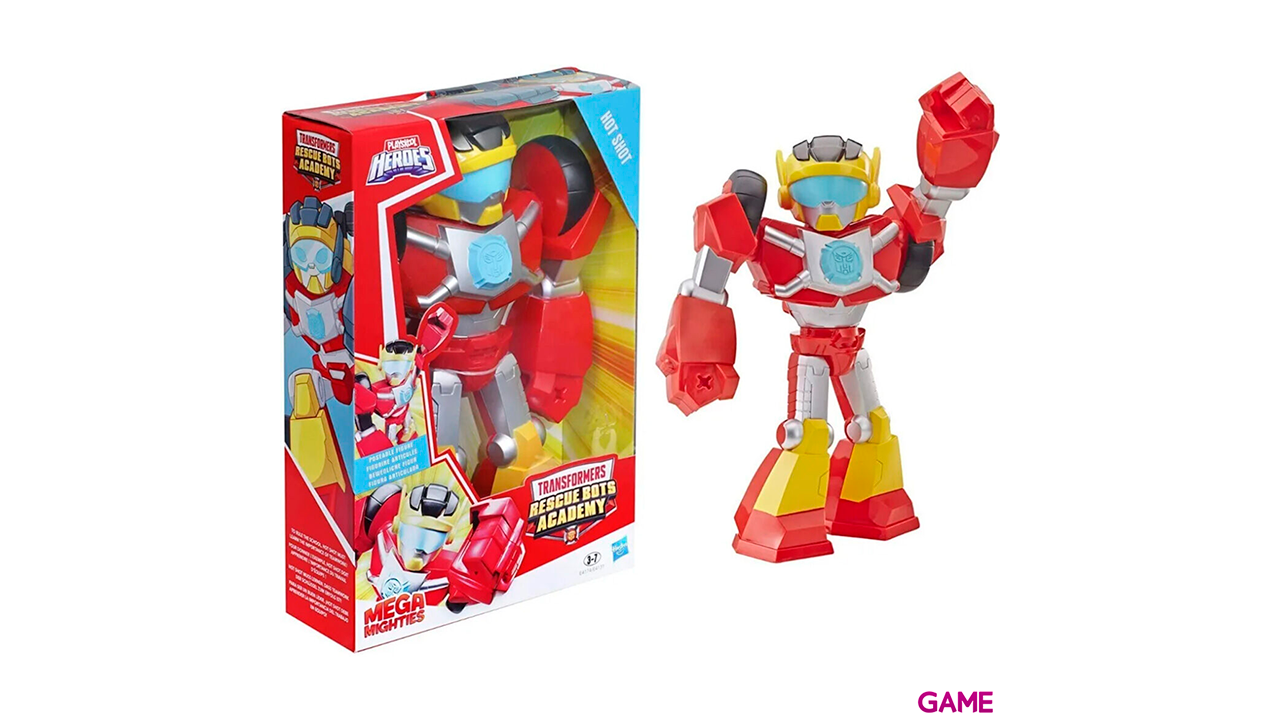 Figura Mega Mighties Hot Shot Rescue Bots Academy Transformers 25cm-0