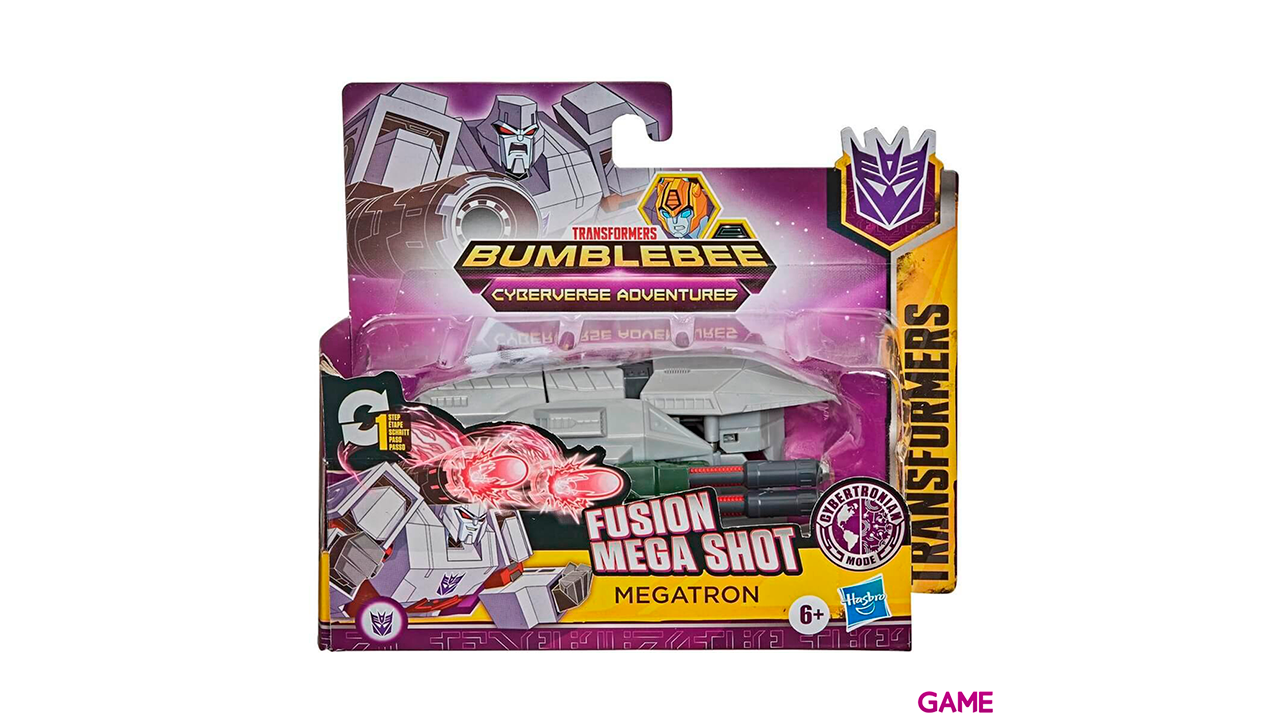 Figura Megatron Fusion Mega Shot Cyberverse Transformers 10cm-1