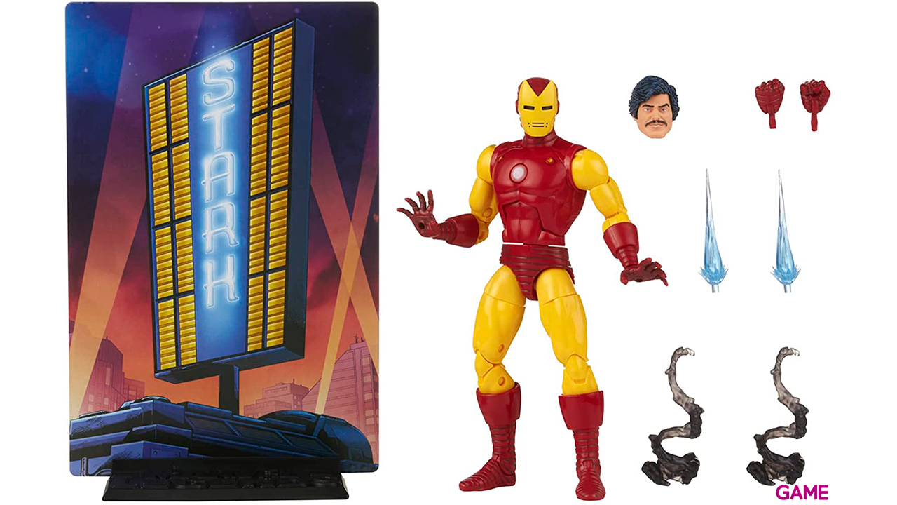 Figura Iron Man 20 Aniversario Marvel Legends 15cm-5