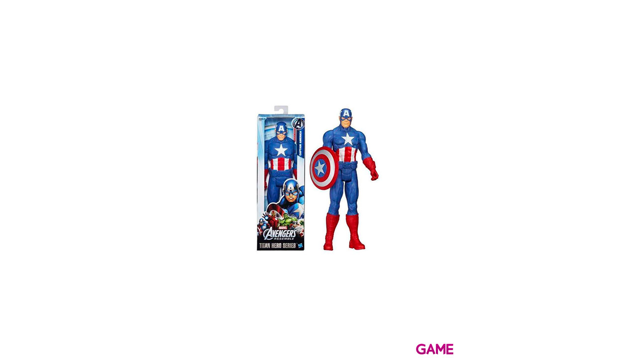 Figura Titan Capitan America Vengadores Avengers Marvel 30cm-0