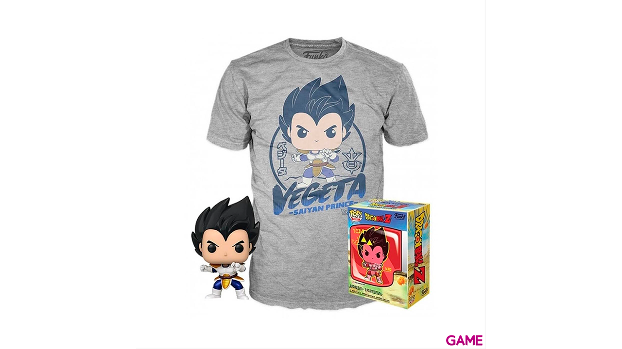 Set figura POP & Tee Dragon Ball Z Vegeta Talla L-0