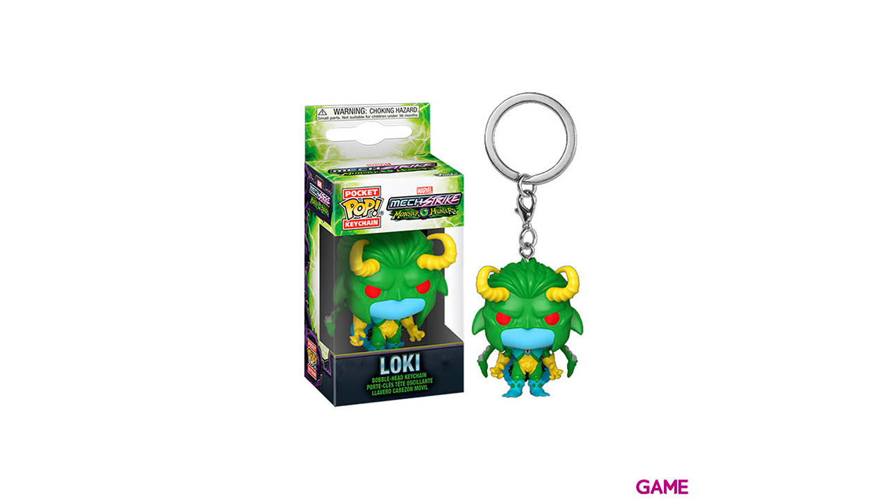 Llavero Pocket POP Marvel Monster Hunters Loki-0