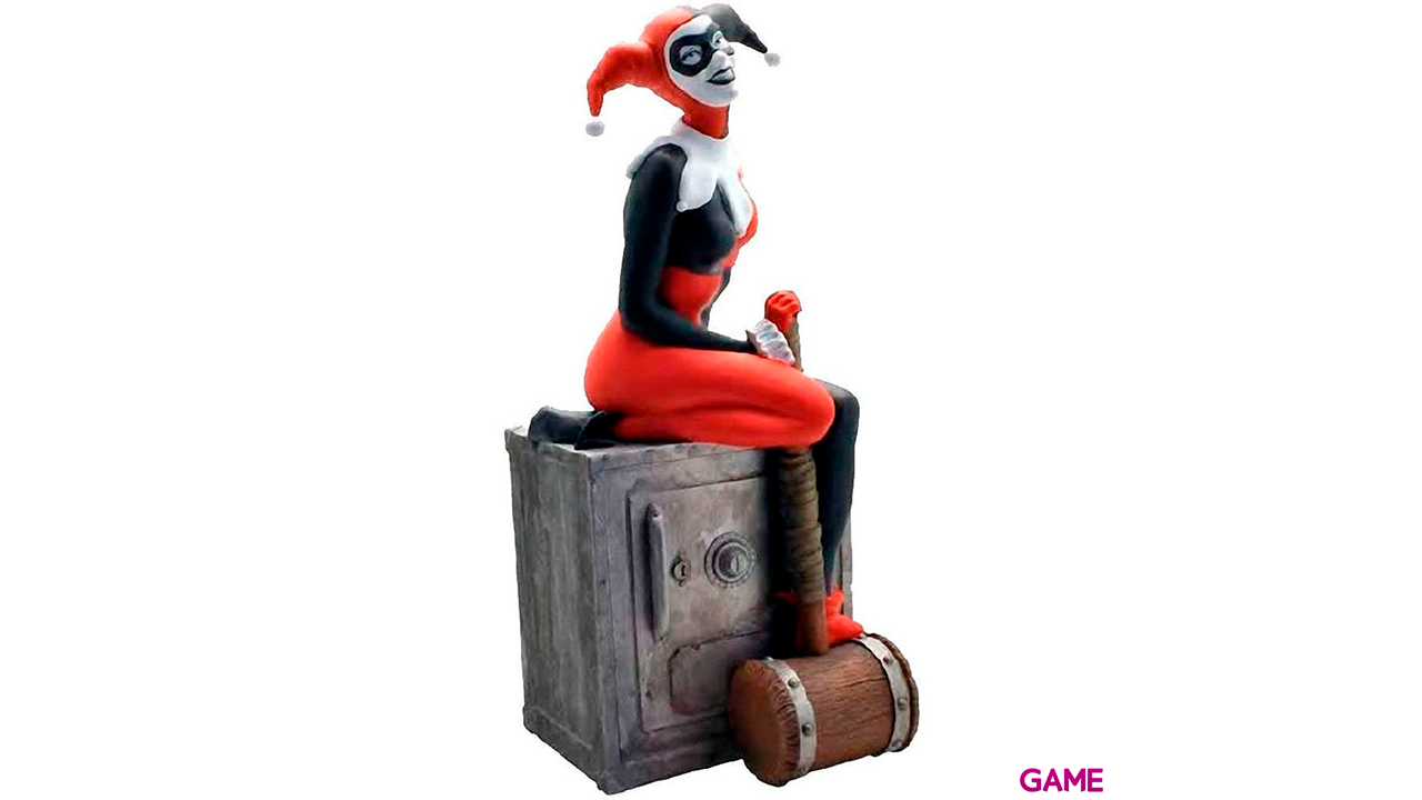 Hucha Figura Harley Quinn sobre caja fuerte de 26,5cm-1