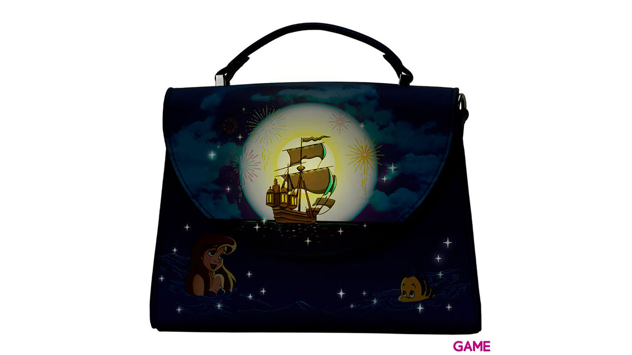 Bolso bandolera Fuegos Artificiales La Sirenita Disney Loungefly-3