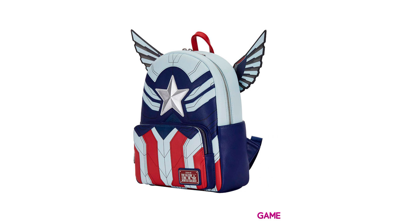 Mochila Cosplay Capitan America Marvel Loungefly 26cm-1
