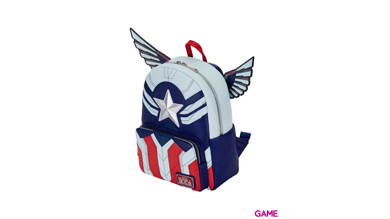 Mochila Cosplay Capitan America Marvel Loungefly 26cm-2