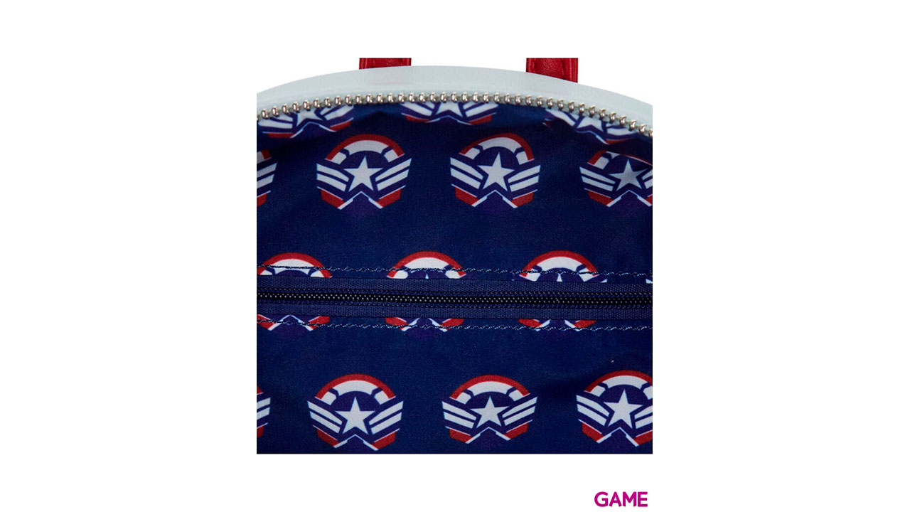 Mochila Cosplay Capitan America Marvel Loungefly 26cm-3