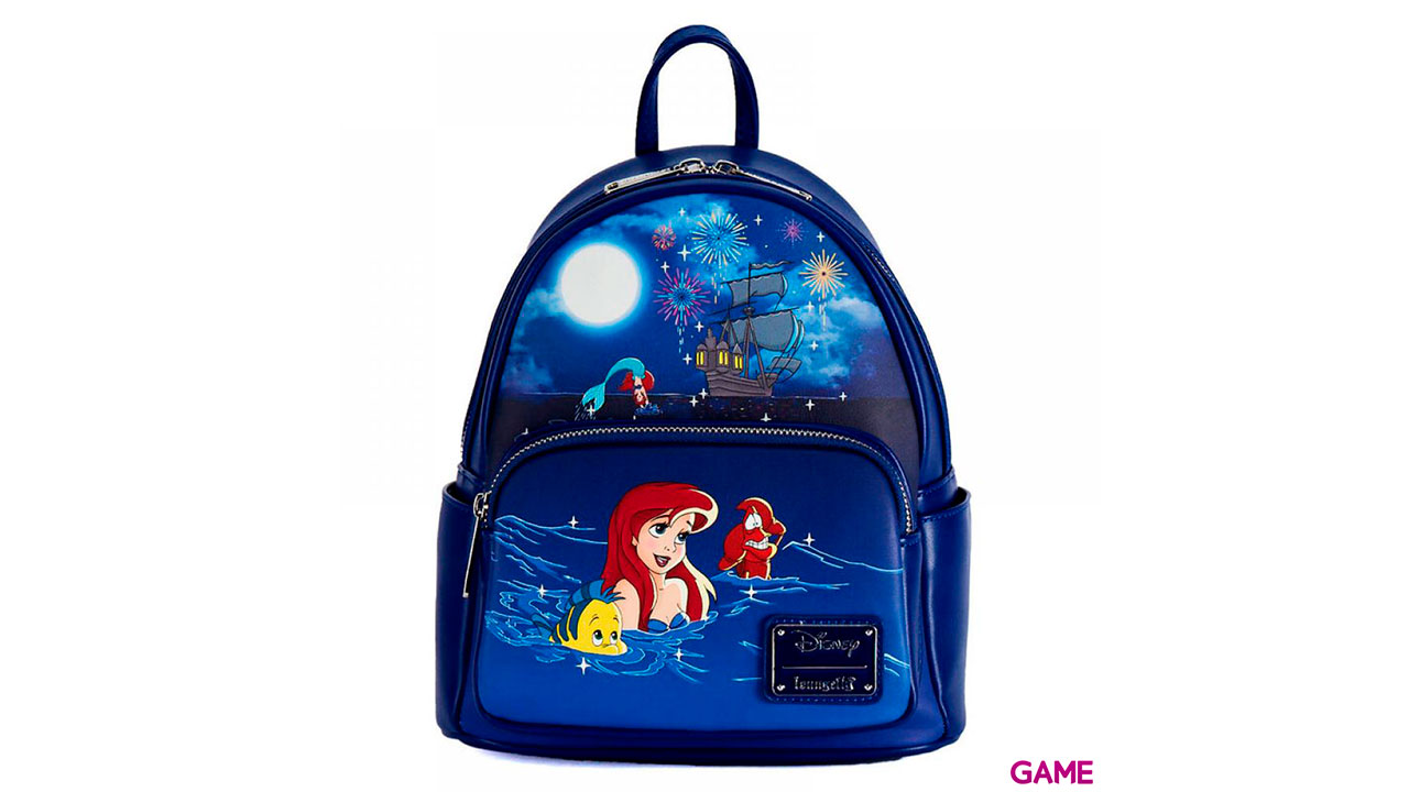 Mochila Fuegos Artificiales La Sirenita Disney Loungefly 26cm-0