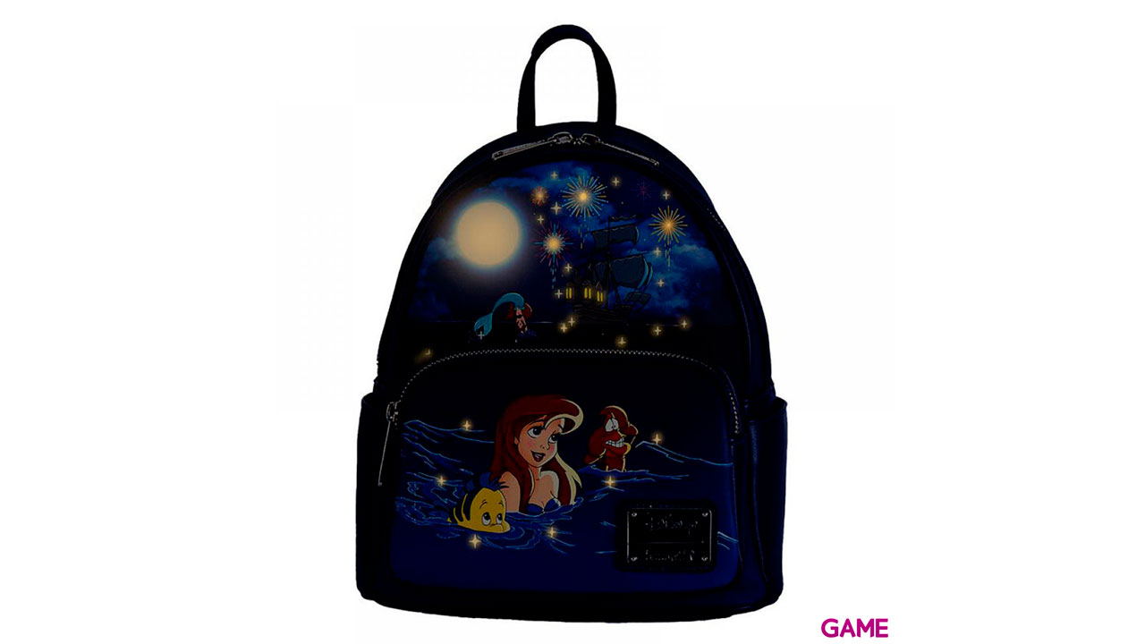 Mochila Fuegos Artificiales La Sirenita Disney Loungefly 26cm-1