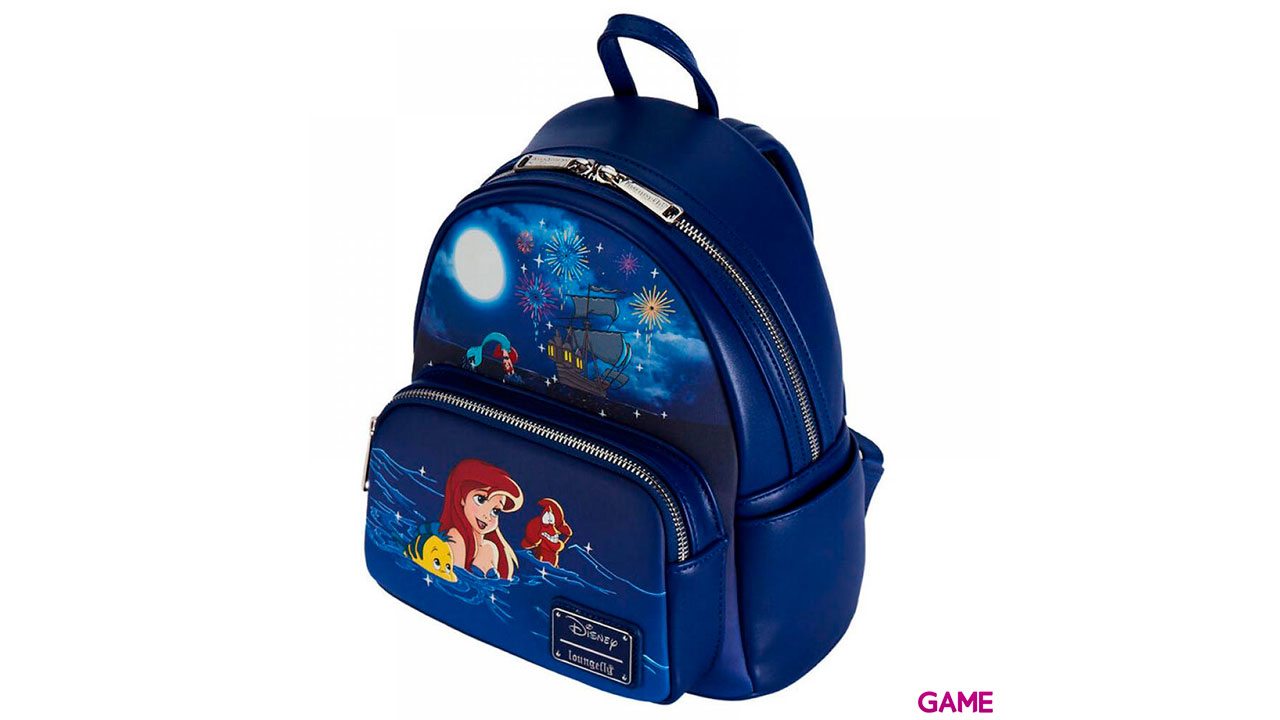 Mochila Fuegos Artificiales La Sirenita Disney Loungefly 26cm-3