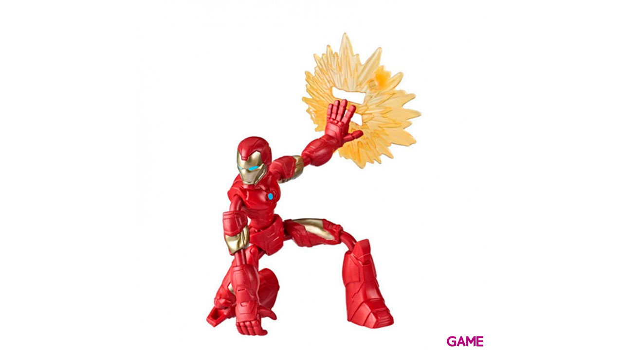 Figura Bend and Flex Iron Man Vengadores Avengers Marvel-0