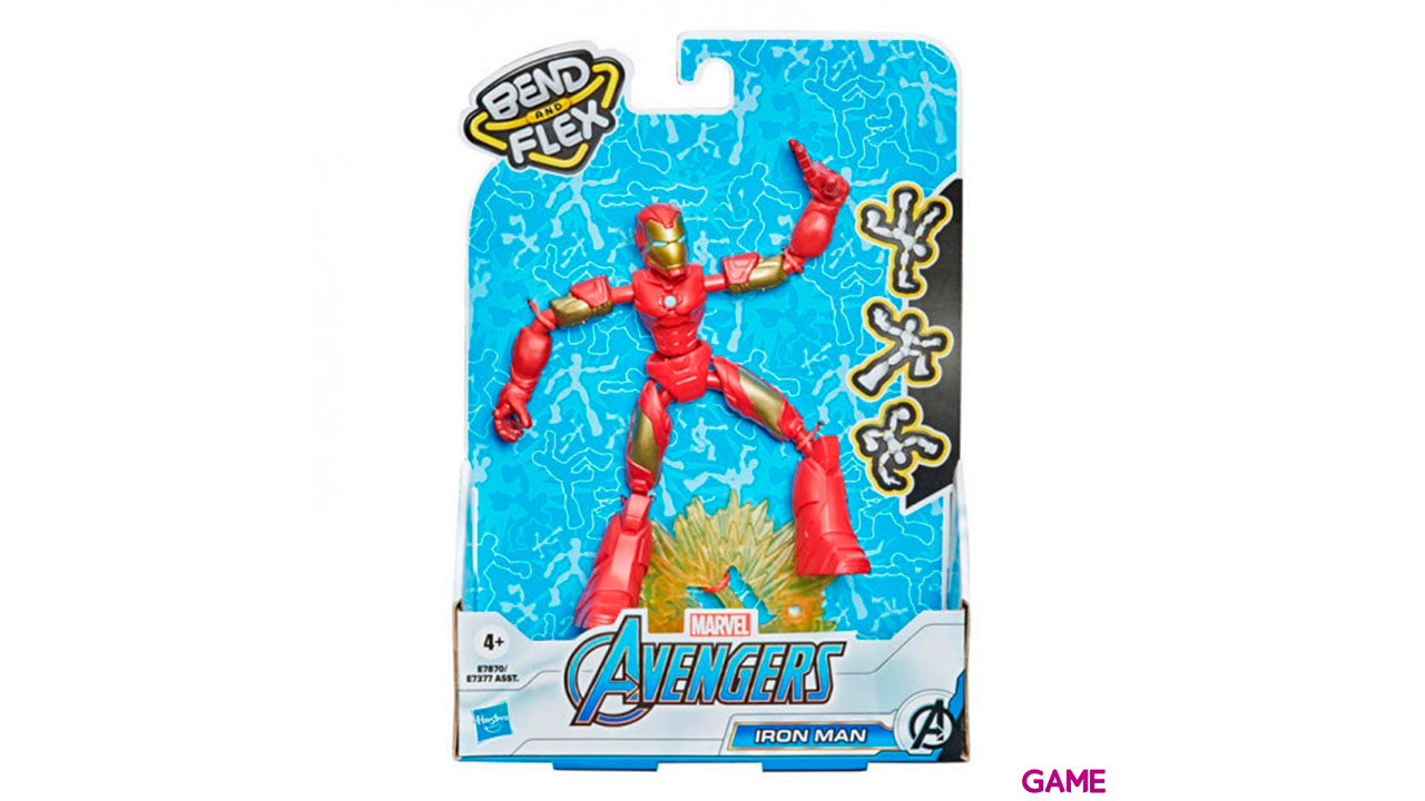 Figura Bend and Flex Iron Man Vengadores Avengers Marvel-1