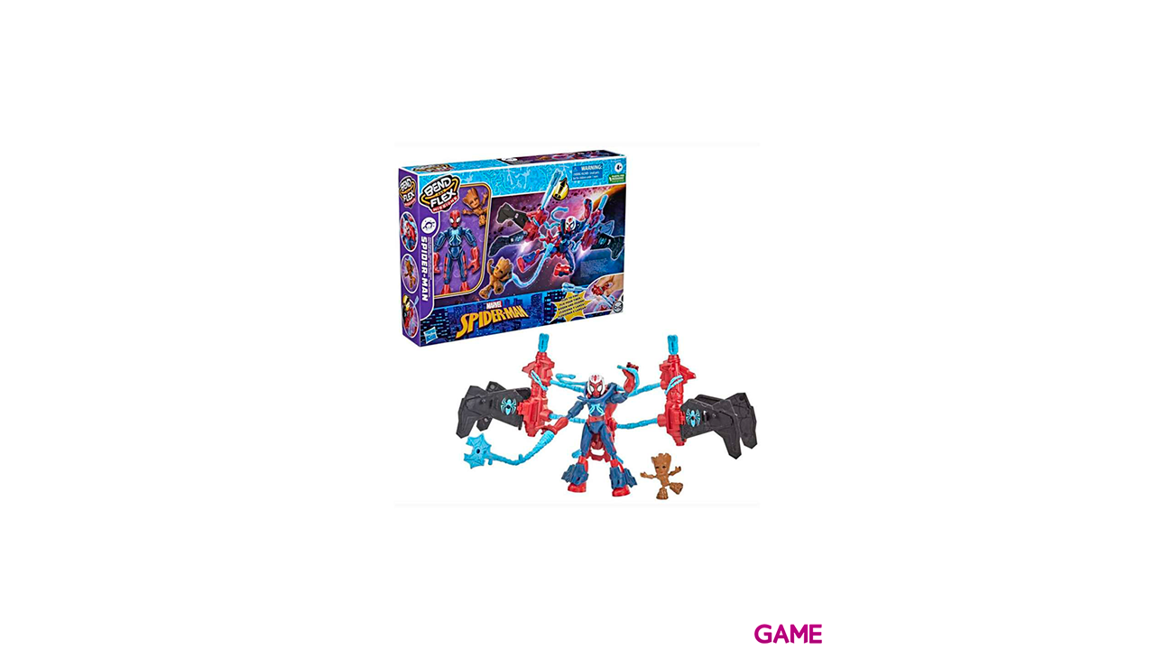Figura Spiderman + Groot Bend and Flex Missions Marvel-0