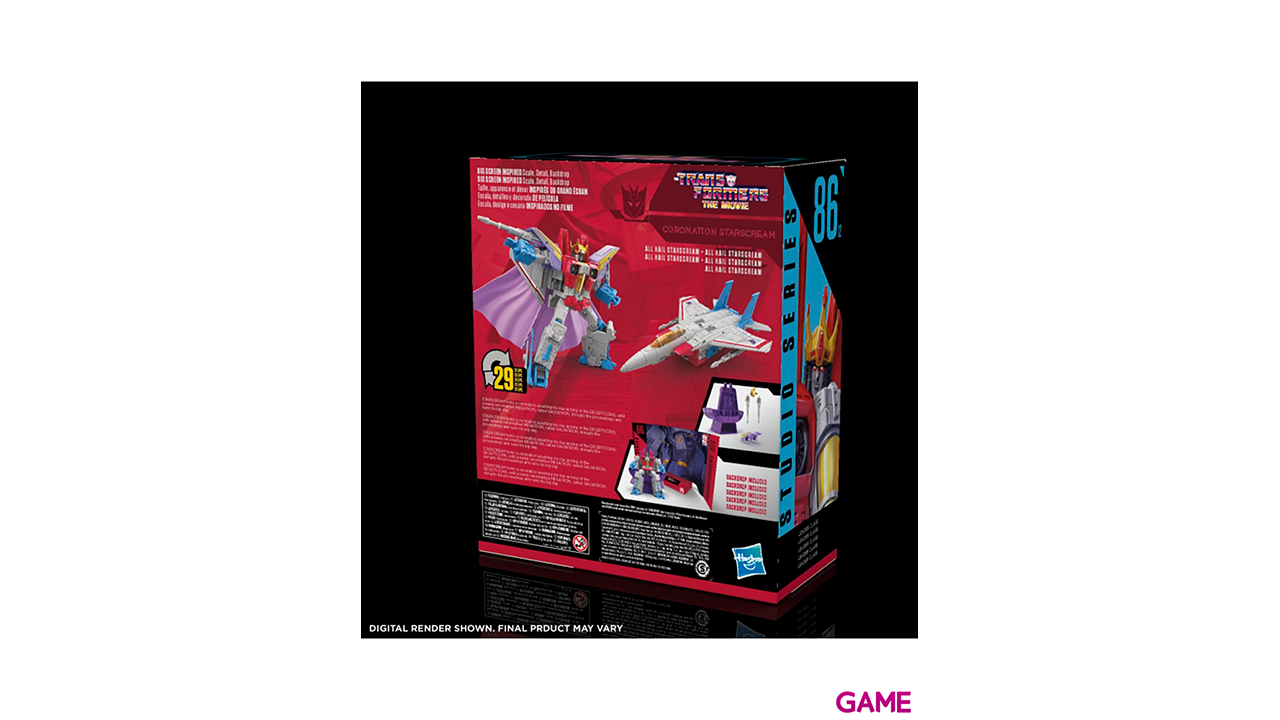 Figura Coronation Starscream 86 The Movie Transformers 22cm-7