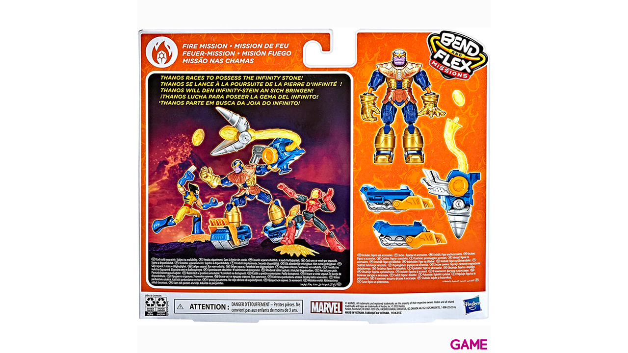 Figura Thanos Bend and Flex Missions Marvel 15cm-3