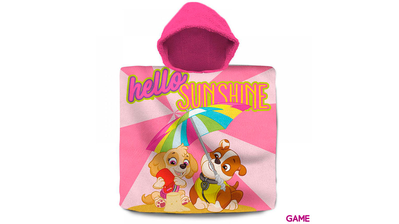Poncho Patrulla Canina Paw Patrol algodon-0