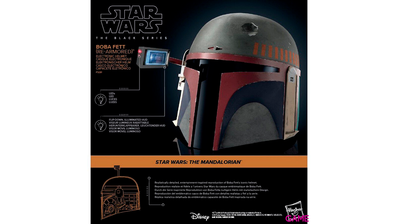 Replica Casco electronico Boba Fett Re Armored Mandalorian Star Wars-6