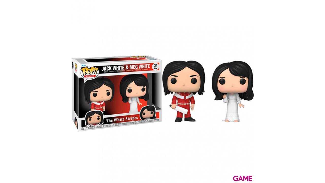 Set 2 figuras POP The White Stripes Jack White and Meg White-0