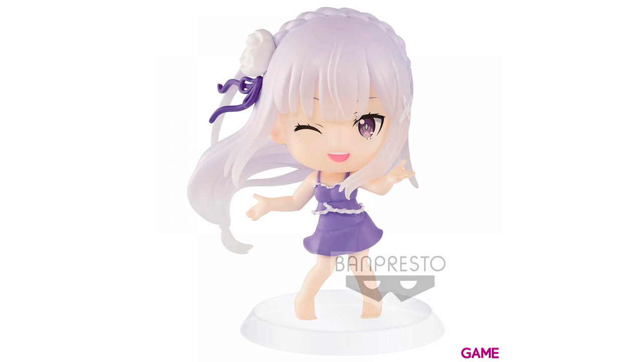 Figura ChiBi Kyun Emilia Re Zero Starting Life in Another World vol 2 6cm-0