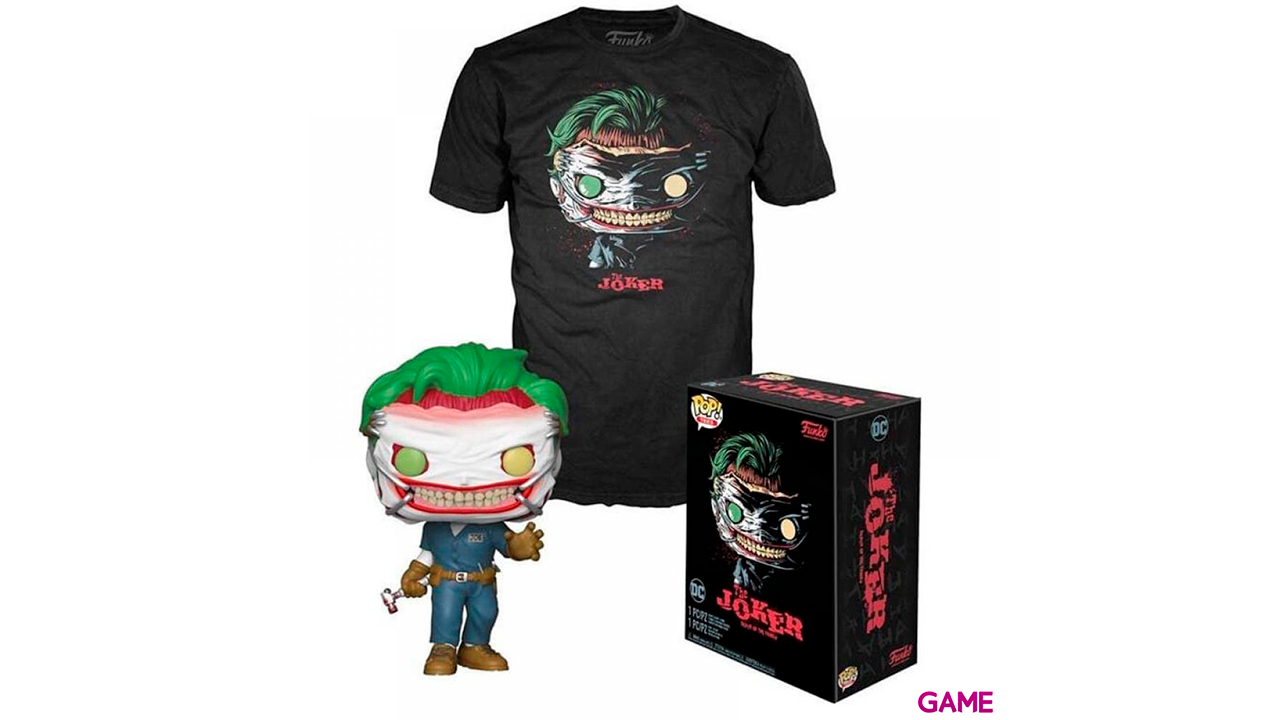 Set figura POP Tee DC Comics The Joker Exclusive Talla M-0