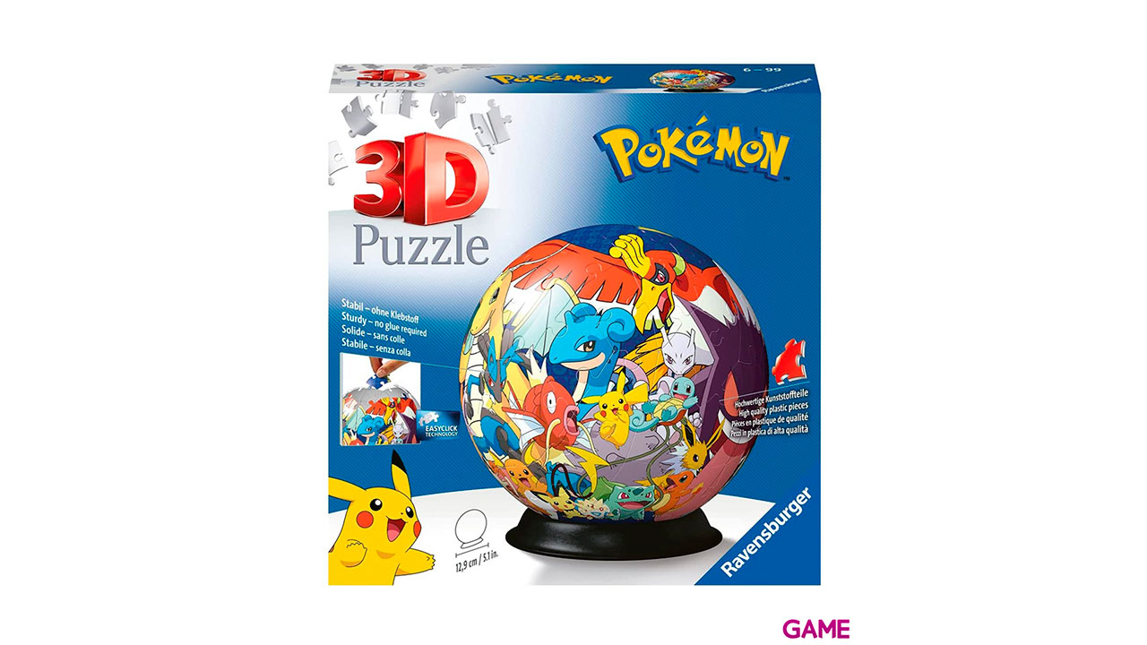 Puzzle Ball 3d 72 piezas Pokemon-0