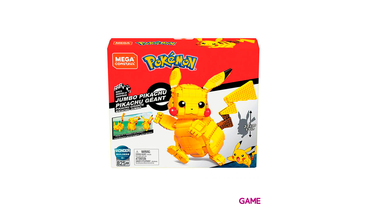 Set Construccion Mega Contrux Pikachu Pokemon 825pzs-0