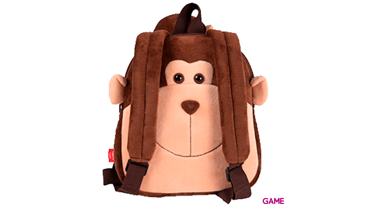 Mochila reversible peluche Mono Max 25cm-2