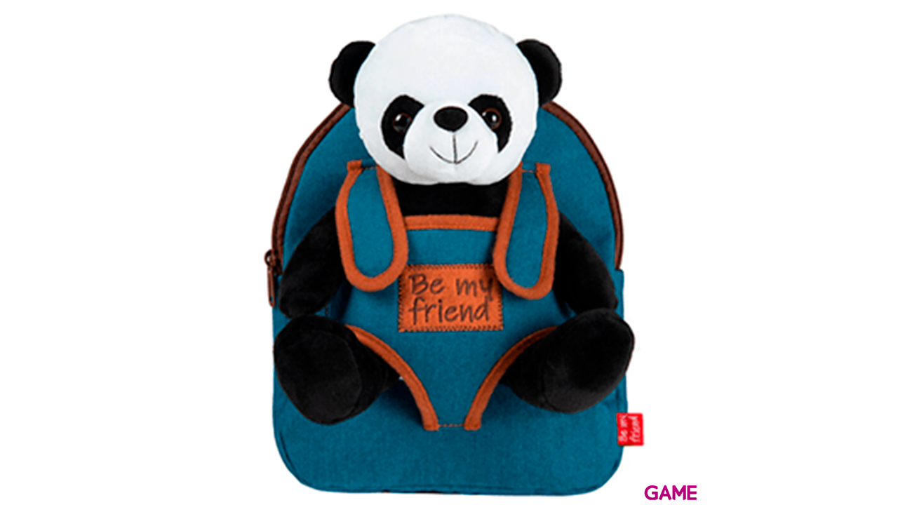 Mochila peluche Panda Paul 26cm-0